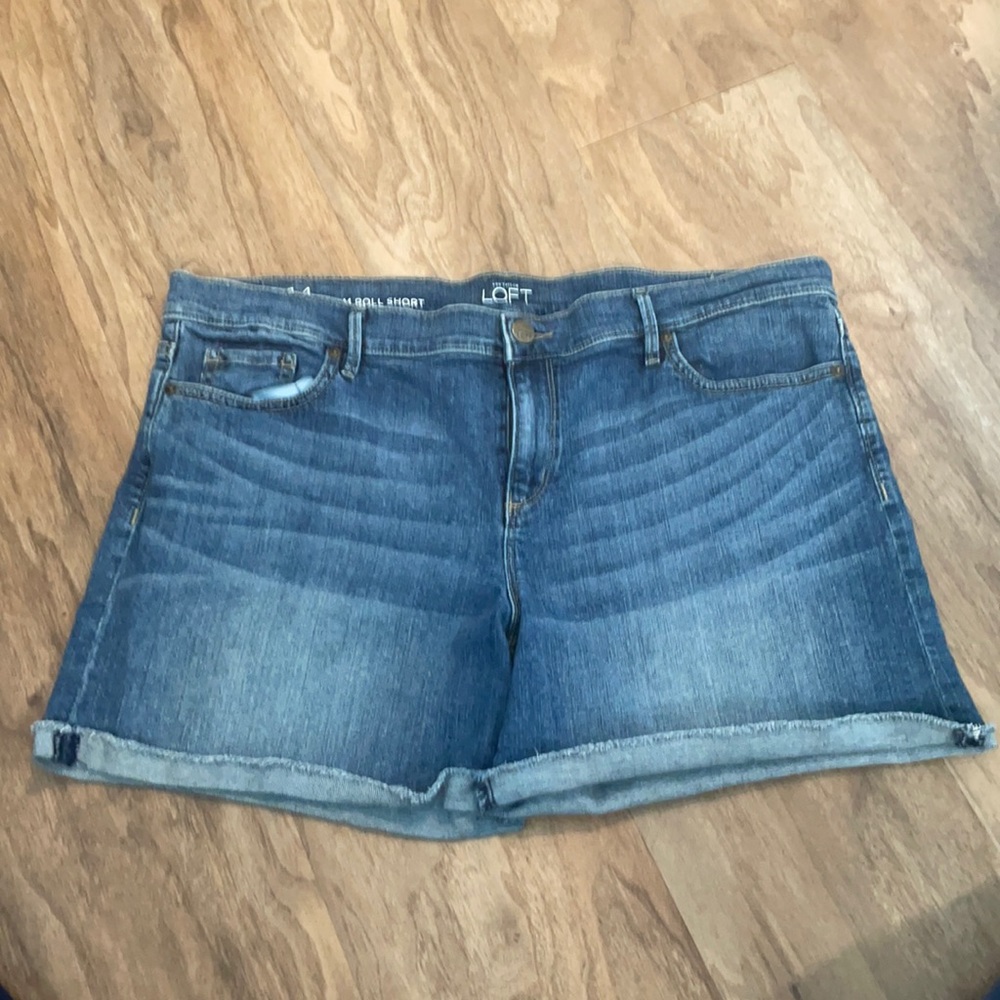 LOFT jean shorts. Size 14